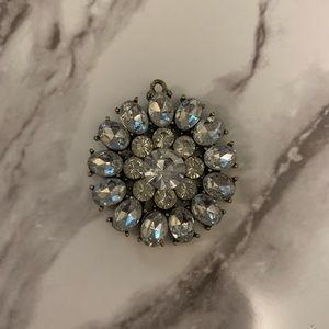 Silver and crystal pendant